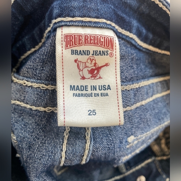 Y2K low rise True religion Legging Dark Wash Jeans Size 25 - Picture 4 of 5